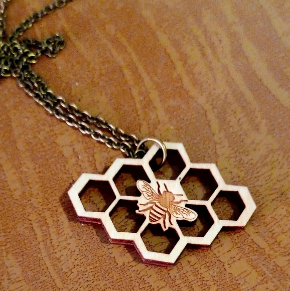 Honeycomb Necklace - Picture 2 of 5